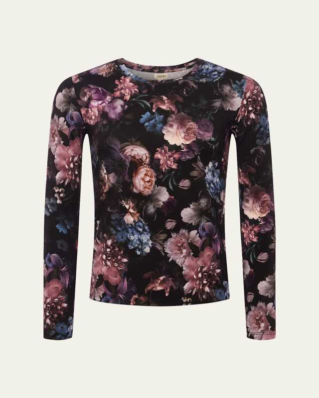 Tess Long-Sleeve Vintage Flower T